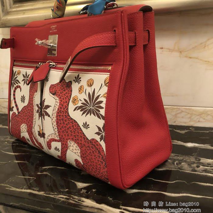 HERMES愛馬仕 凱莉包 hermes Kelly35cm手工縫製 獨立圖案安全大牌 手提包  Ama1050